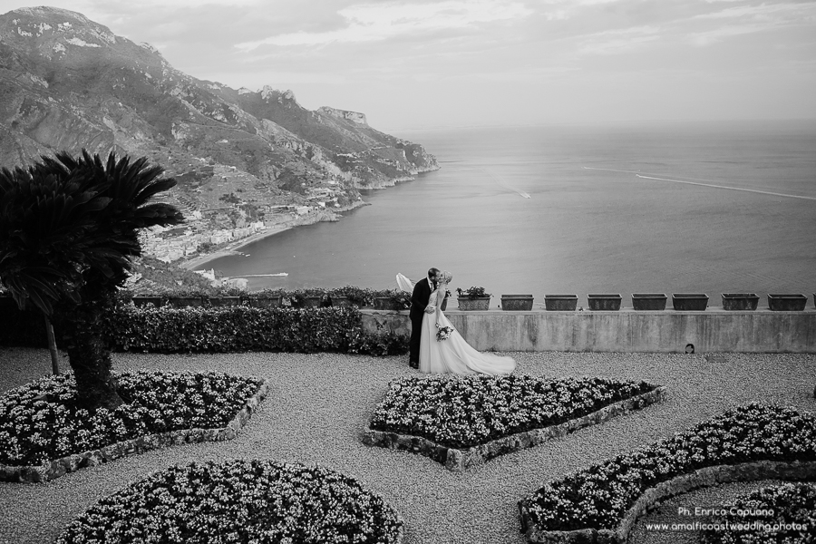 foto in bianco e nero di matrimonio